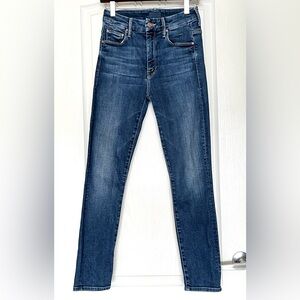 MOTHER High Waisted Looker Crop Jeans Pardon My French Sz 24 Made in USA Classic